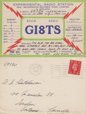 Scanned old QSL cards_73